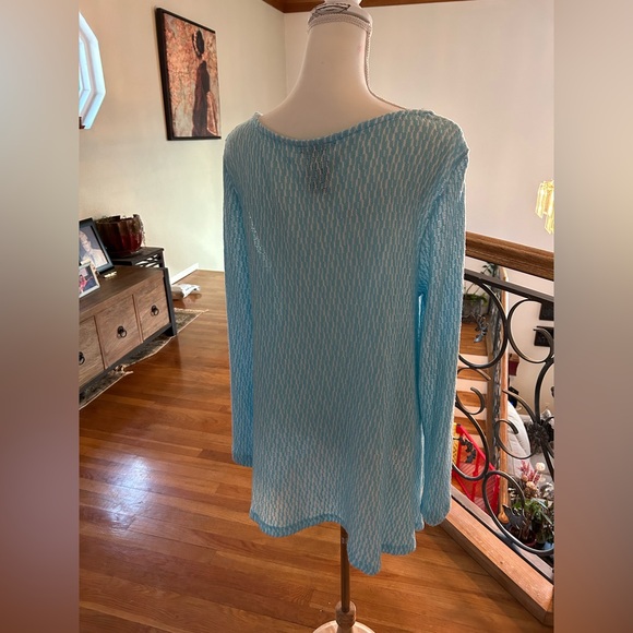 Chelsea & Theodore Blue & White Top in Women's Sz XL - Picture 6 of 9